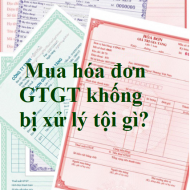 Mua hóa đơn GTGT khống bị xử lý tội gì